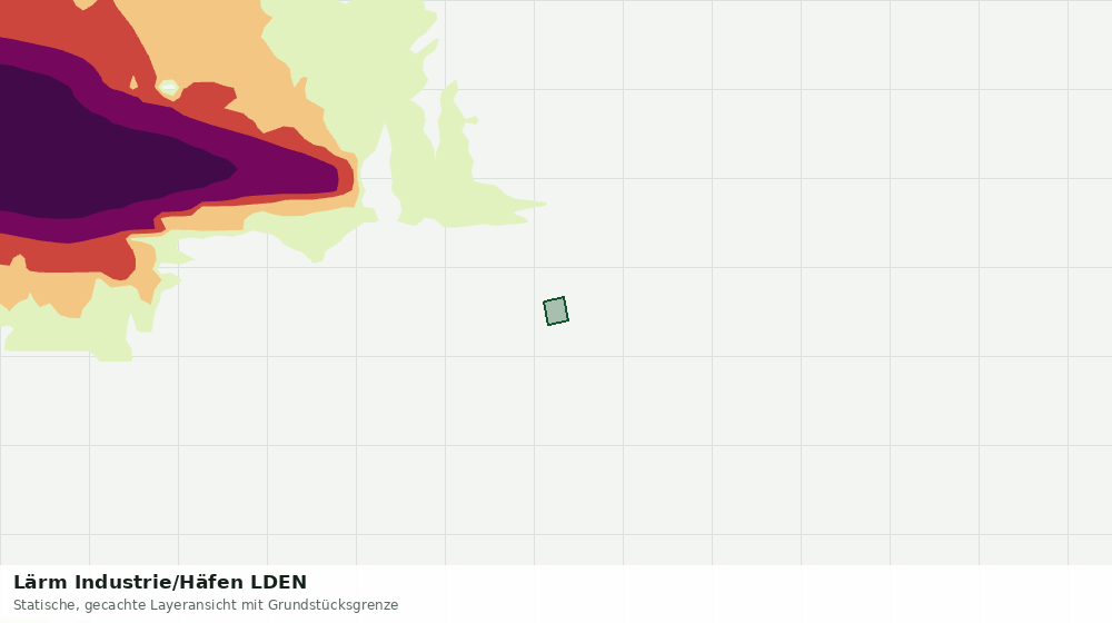 Statische Kartenansicht: Lärm Industrie/Häfen LDEN