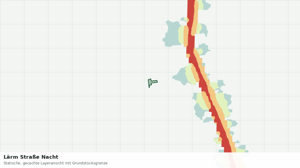 Statische Kartenansicht: Lärm Straße Nacht