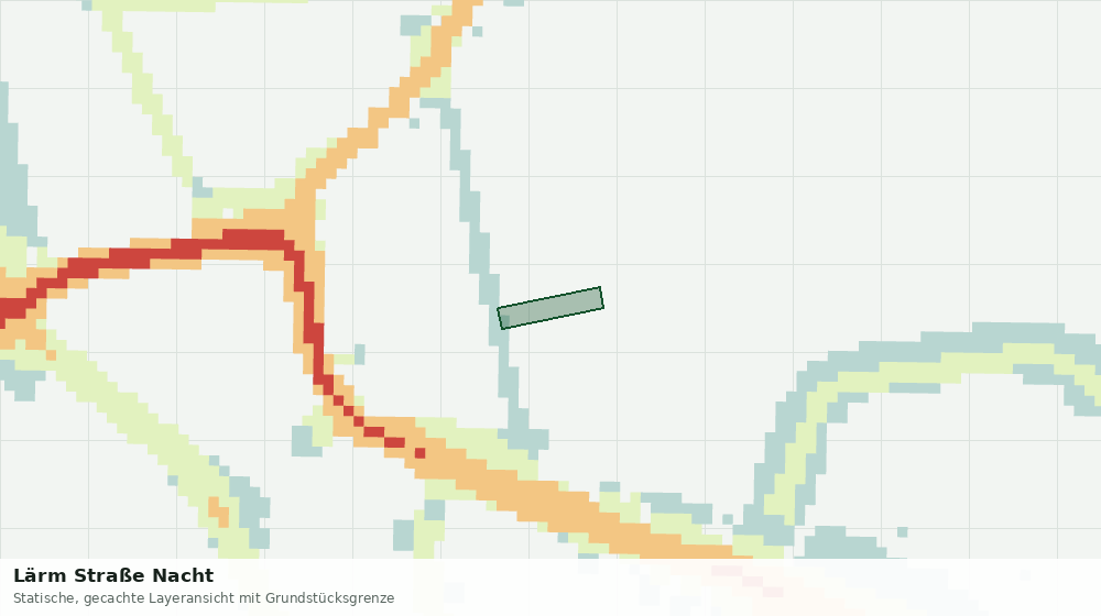 Statische Kartenansicht: Lärm Straße Nacht
