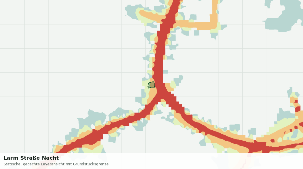 Statische Kartenansicht: Lärm Straße Nacht