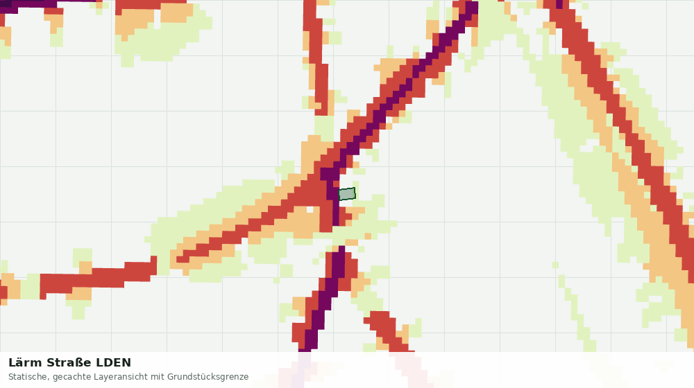 Statische Kartenansicht: Lärm Straße LDEN