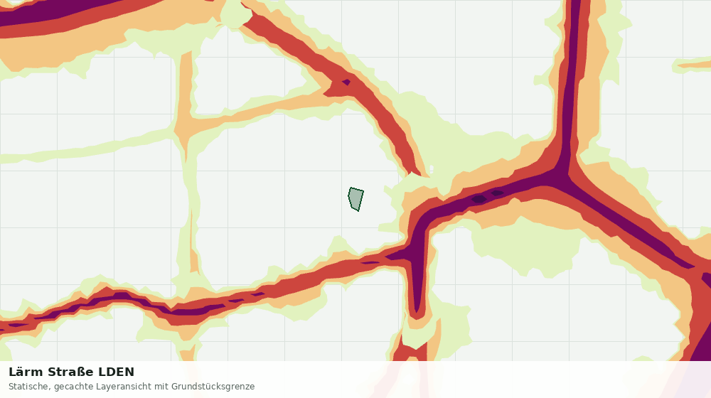 Statische Kartenansicht: Lärm Straße LDEN