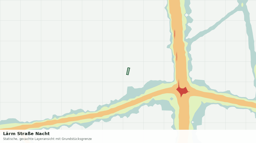 Statische Kartenansicht: Lärm Straße Nacht