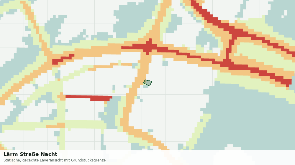 Statische Kartenansicht: Lärm Straße Nacht