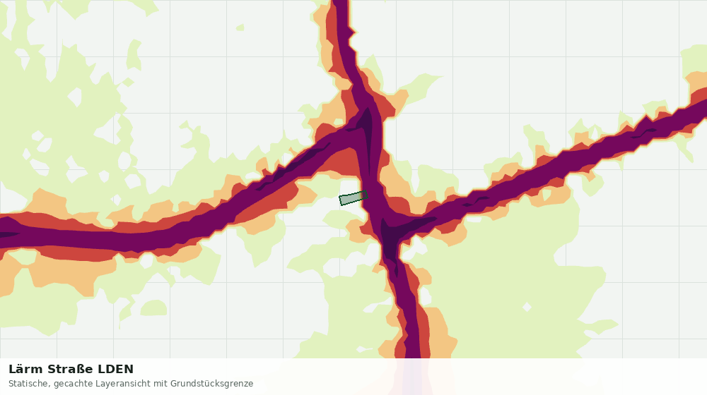 Statische Kartenansicht: Lärm Straße LDEN