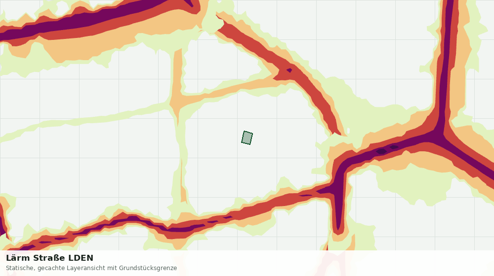 Statische Kartenansicht: Lärm Straße LDEN
