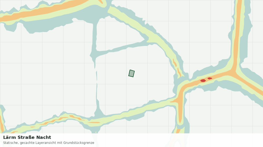 Statische Kartenansicht: Lärm Straße Nacht