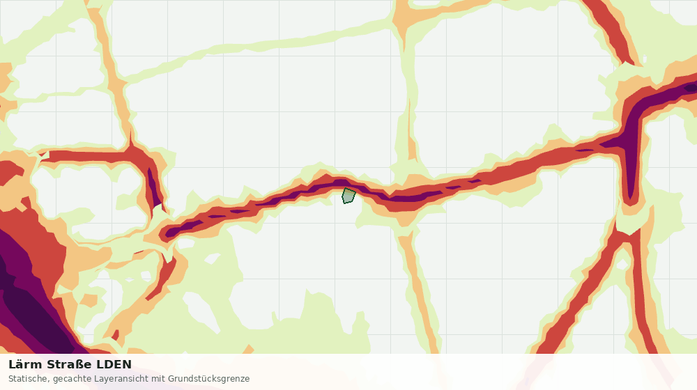 Statische Kartenansicht: Lärm Straße LDEN