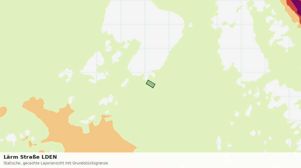 Statische Kartenansicht: Lärm Straße LDEN