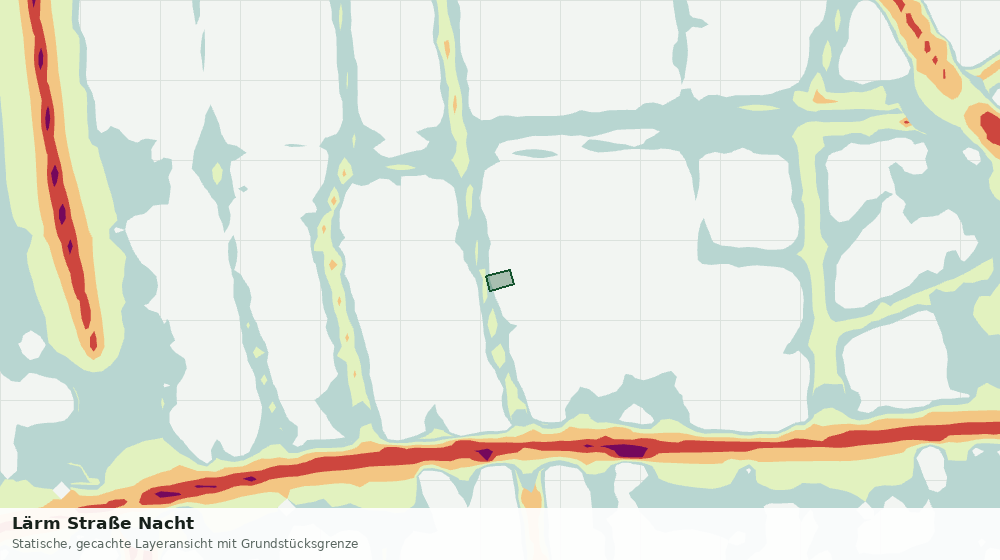 Statische Kartenansicht: Lärm Straße Nacht