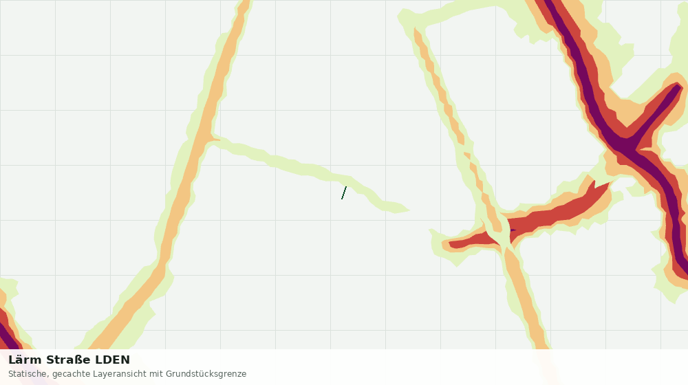 Statische Kartenansicht: Lärm Straße LDEN