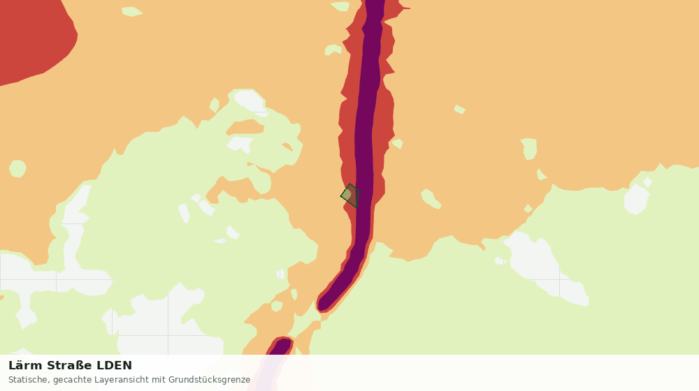 Statische Kartenansicht: Lärm Straße LDEN
