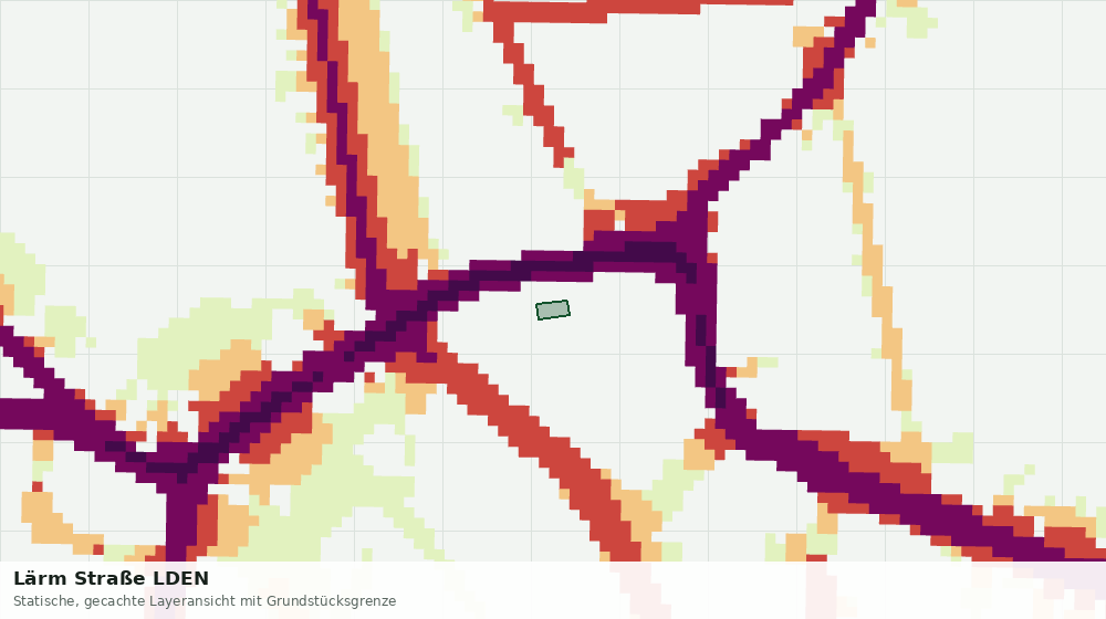 Statische Kartenansicht: Lärm Straße LDEN