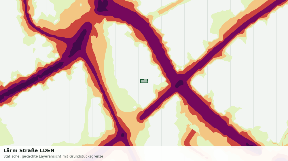 Statische Kartenansicht: Lärm Straße LDEN
