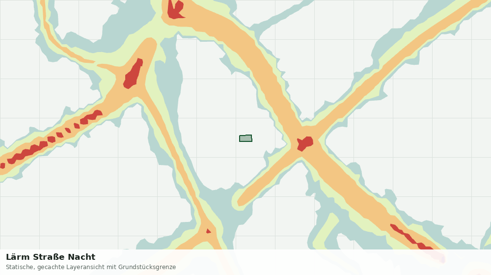 Statische Kartenansicht: Lärm Straße Nacht