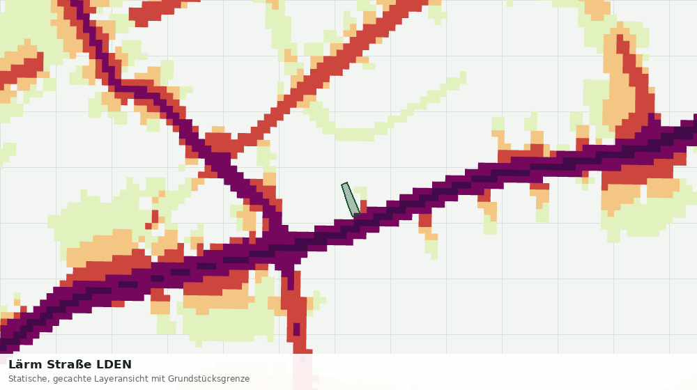 Statische Kartenansicht: Lärm Straße LDEN