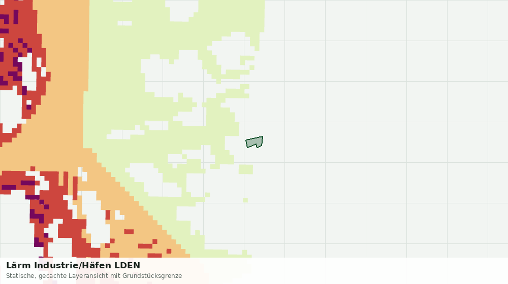 Statische Kartenansicht: Lärm Industrie/Häfen LDEN