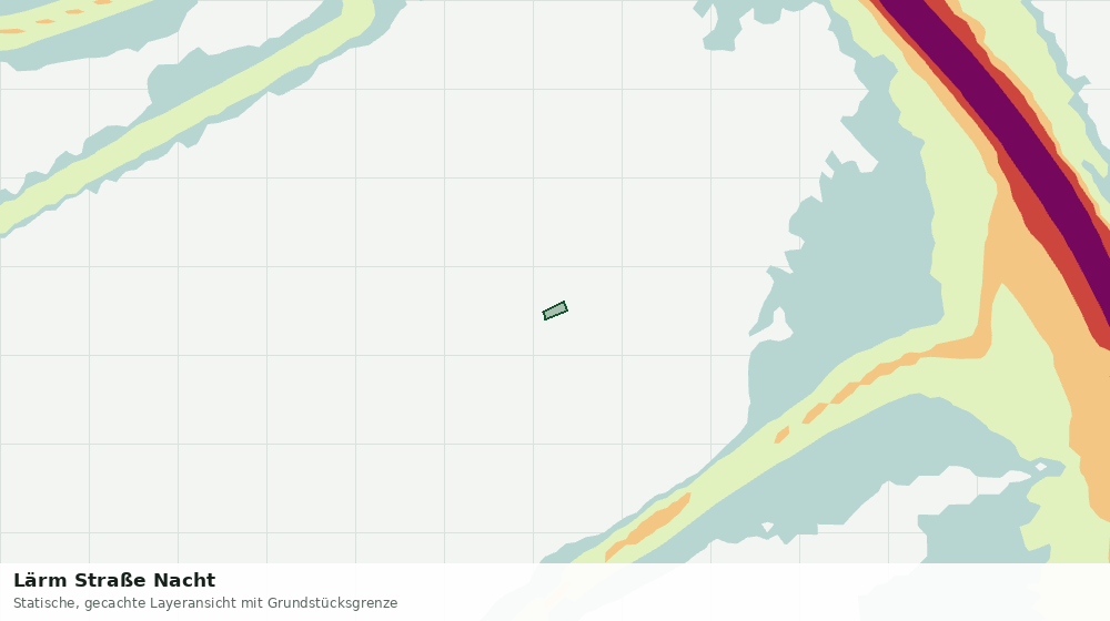 Statische Kartenansicht: Lärm Straße Nacht