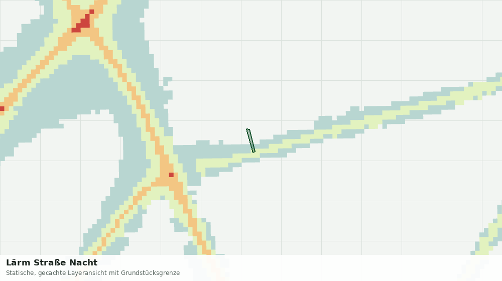 Statische Kartenansicht: Lärm Straße Nacht