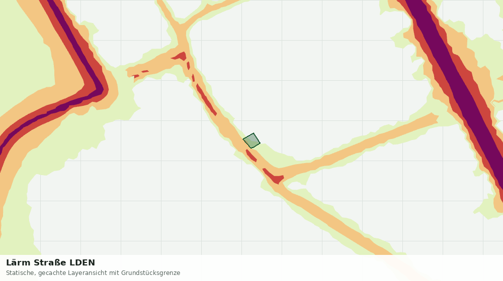 Statische Kartenansicht: Lärm Straße LDEN