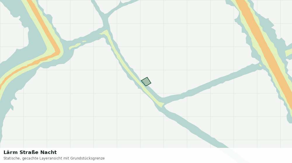 Statische Kartenansicht: Lärm Straße Nacht