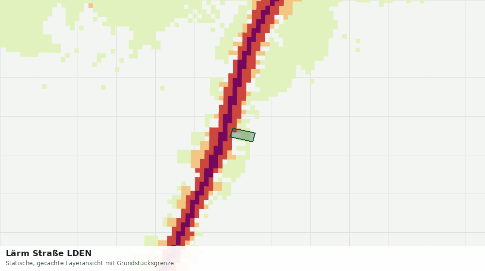 Statische Kartenansicht: Lärm Straße LDEN