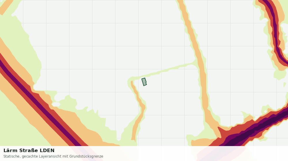 Statische Kartenansicht: Lärm Straße LDEN