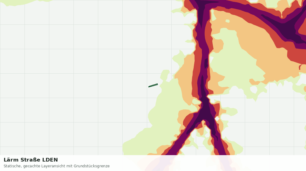 Statische Kartenansicht: Lärm Straße LDEN