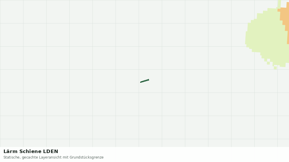 Statische Kartenansicht: Lärm Schiene LDEN