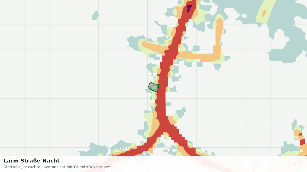 Statische Kartenansicht: Lärm Straße Nacht