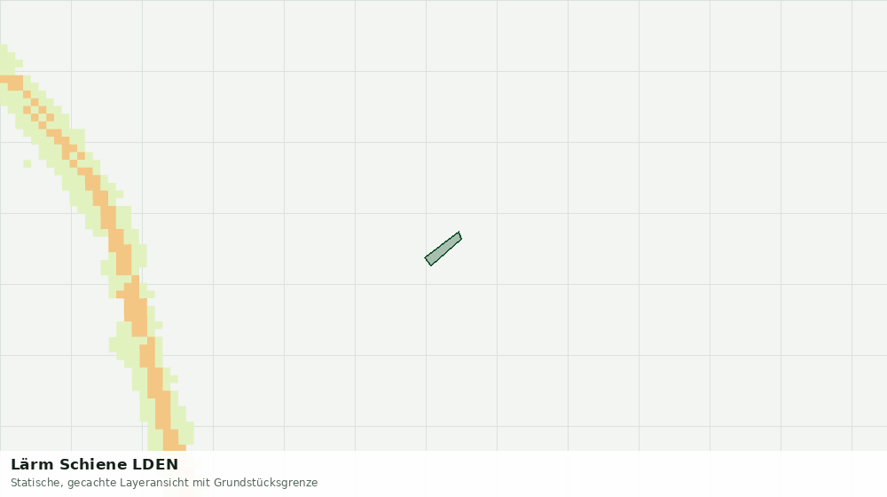 Statische Kartenansicht: Lärm Schiene LDEN
