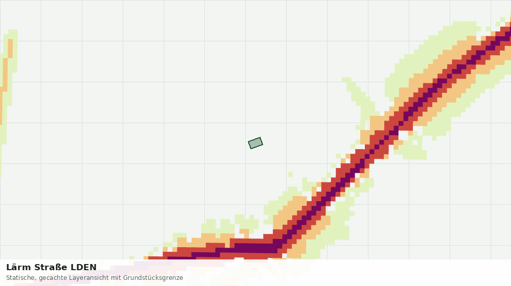 Statische Kartenansicht: Lärm Straße LDEN