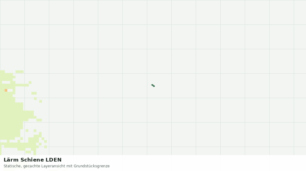 Statische Kartenansicht: Lärm Schiene LDEN