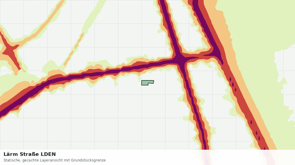Statische Kartenansicht: Lärm Straße LDEN