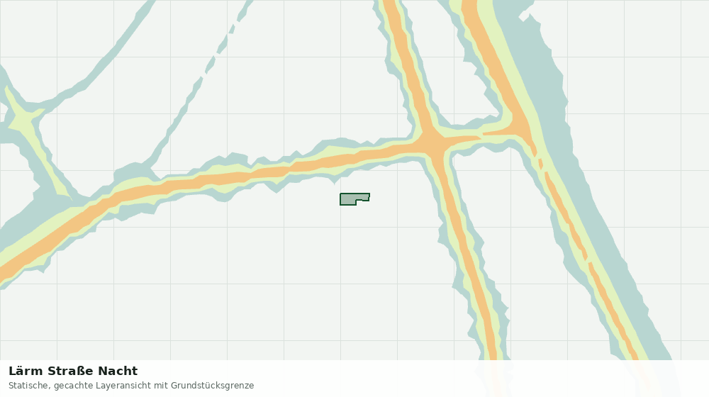 Statische Kartenansicht: Lärm Straße Nacht