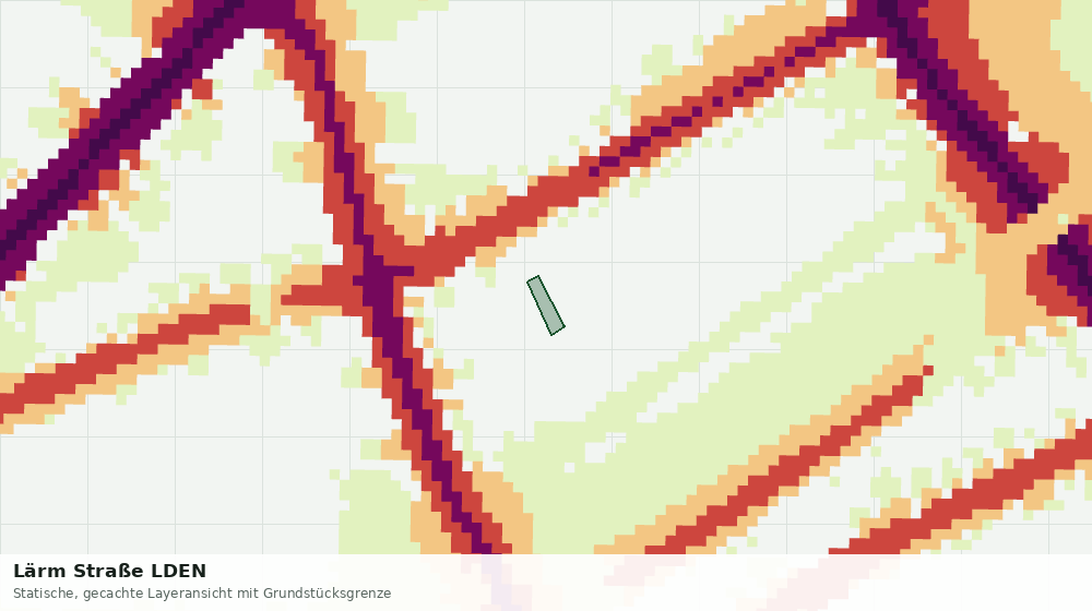 Statische Kartenansicht: Lärm Straße LDEN
