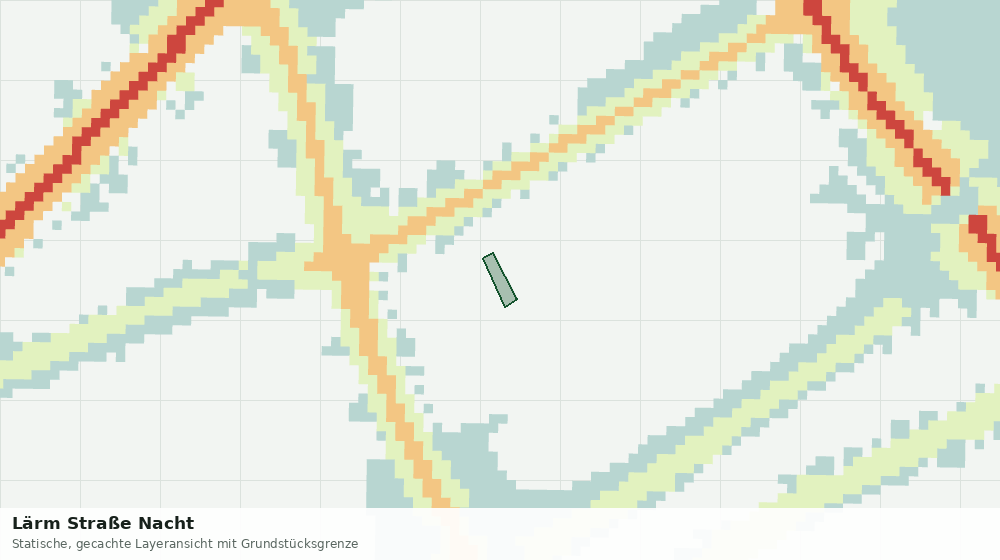 Statische Kartenansicht: Lärm Straße Nacht