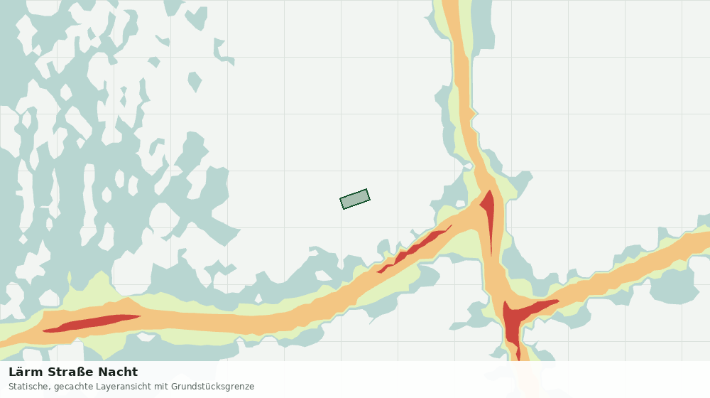 Statische Kartenansicht: Lärm Straße Nacht