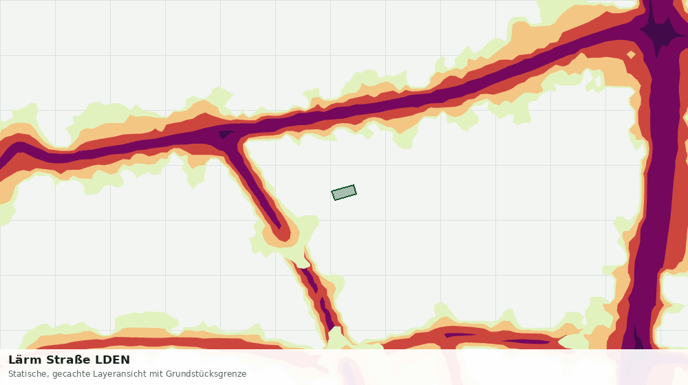 Statische Kartenansicht: Lärm Straße LDEN