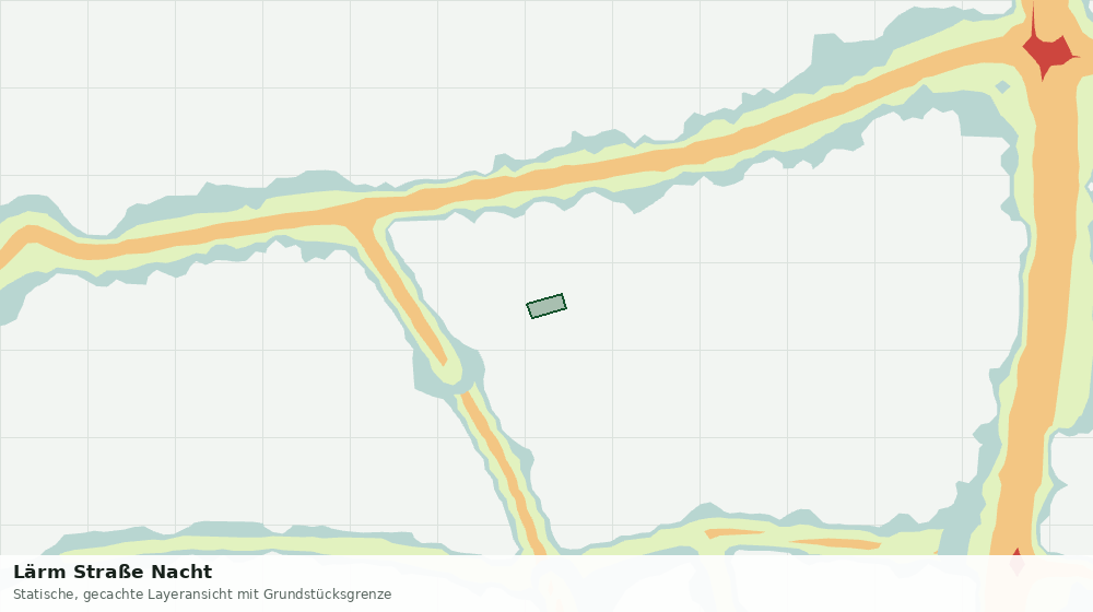 Statische Kartenansicht: Lärm Straße Nacht