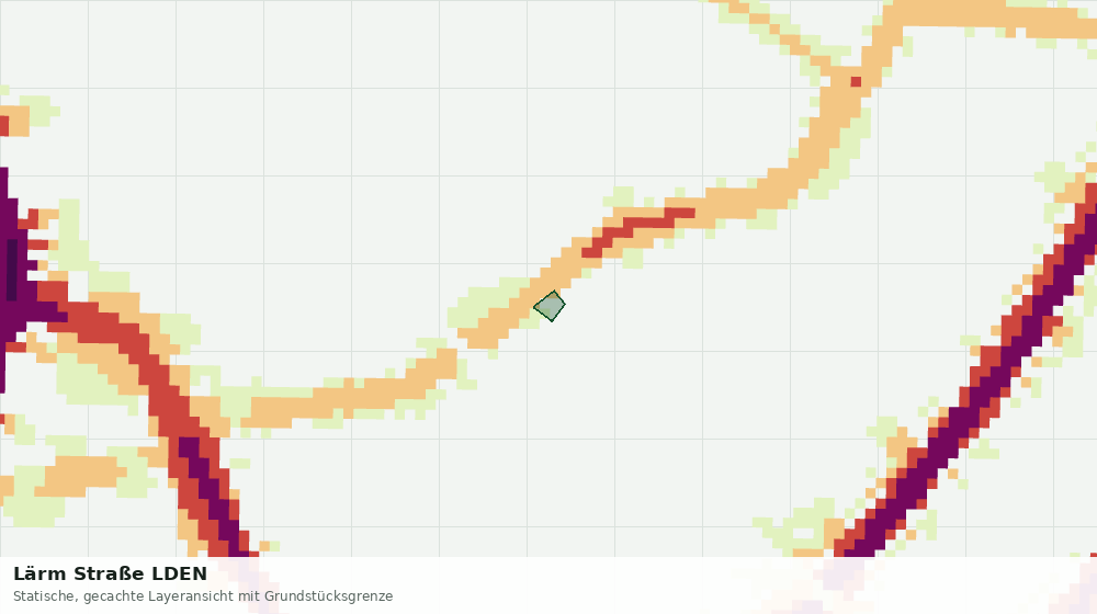 Statische Kartenansicht: Lärm Straße LDEN