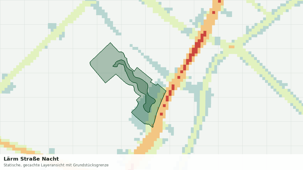 Statische Kartenansicht: Lärm Straße Nacht