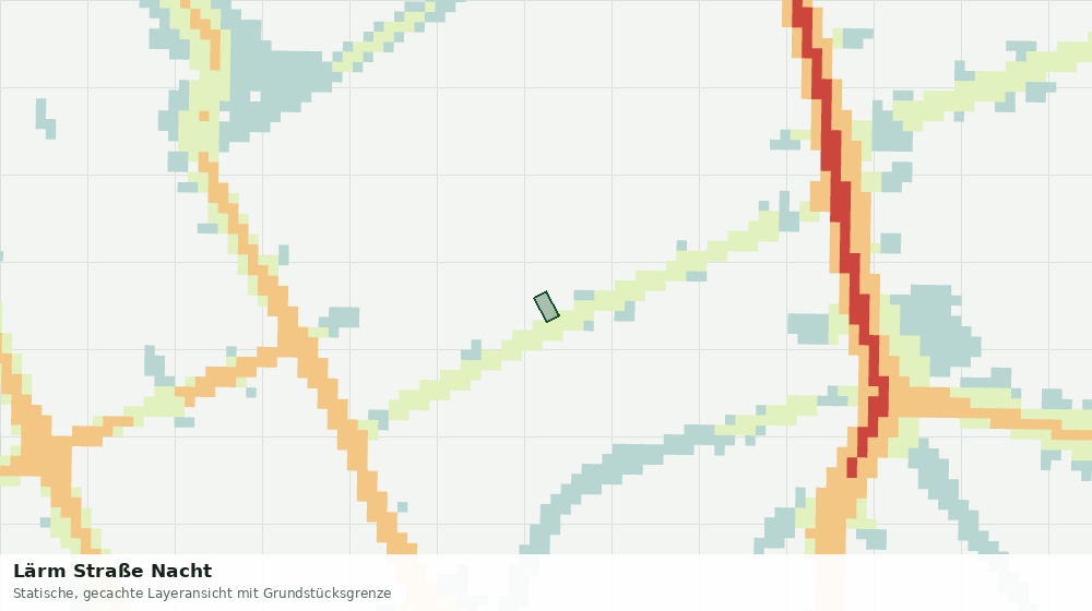 Statische Kartenansicht: Lärm Straße Nacht