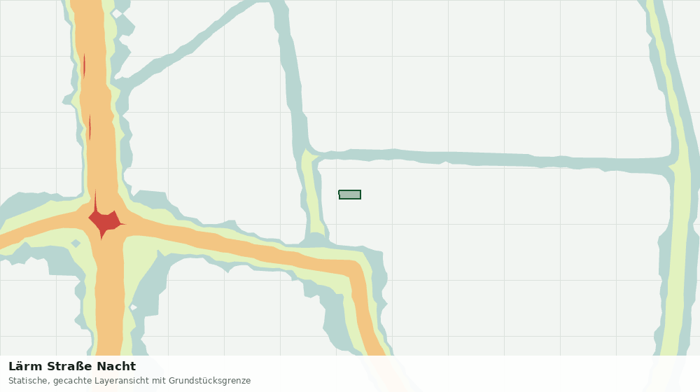 Statische Kartenansicht: Lärm Straße Nacht