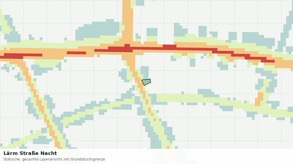 Statische Kartenansicht: Lärm Straße Nacht