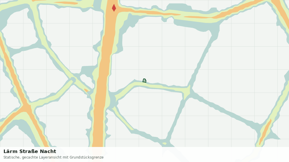 Statische Kartenansicht: Lärm Straße Nacht