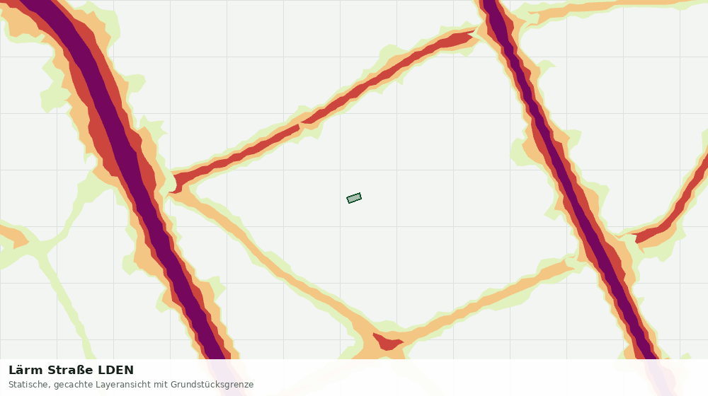 Statische Kartenansicht: Lärm Straße LDEN