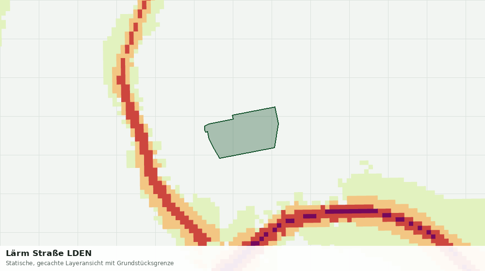 Statische Kartenansicht: Lärm Straße LDEN