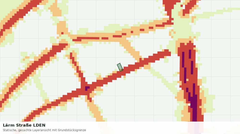 Statische Kartenansicht: Lärm Straße LDEN