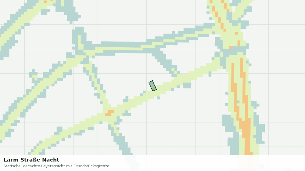 Statische Kartenansicht: Lärm Straße Nacht